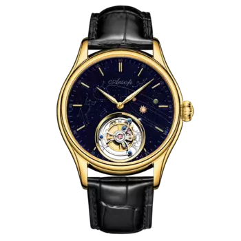 AESOP мужские механические наручные часы со звездами, летающие ручные часы с турбийоном и скелетом, мужские роскошные сапфировые часы со светящимися стрелками