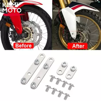 Регулируемое переднее крыло из нержавеющей стали Africa Twin 1100, комплект для подъема крыла 15 мм для Honda CRF1000L ADV 2016-2019, часть