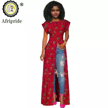 Африканская одежда для женщин, длинный плащ с короткими рукавами, осенняя верхняя одежда, пальто больших размеров, куртка Bazin Riche S 2124002