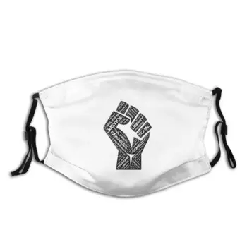 Африканские американские гражданские права черная Сила Кулак юстиция дизайн смешная печать многоразовый фильтр Pm2.5 маска для лица гражданские права гражданские
