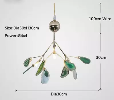 Агатовая люстра HomeLover Светлячок