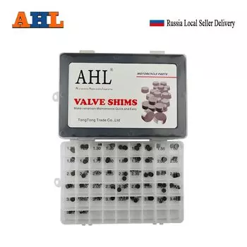 АГЛ 141 шт., детали двигателя мотоцикла, регулируемая прокладка клапана 7,48 мм, полный комплект для заправки для Honda, Suzuki, Yamaha, Kawasaki