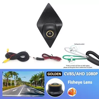 AHD 1080P 170 ° Автомобильная камера переднего вида для Renault Megane 2 Clio 4 RS Master 3 Kadjar Scenic Fluence Captur Trafic, аксессуары