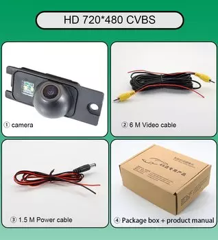 AHD 1080P 170 ° Автомобильная камера заднего вида «рыбий глаз» для Volvo V70 R XC70 2000 2001 2002 2003 2004 2005 2006 2007 HD ночного видения