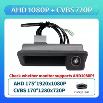 AHD 1080P Автомобильная камера заднего вида с ручкой багажника для Ford Mondeo MK4 CHIA-X Ford Fiesta ST Ford Focus Land Rover Range Rover