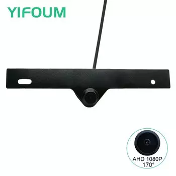 AHD 1080P Fisheye CCD Автомобильная парковочная камера переднего вида для Benz VW Audi BMW Honda Toyota Ford Nissan Hyundai Рамка номерного знака