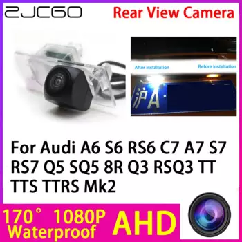 AHD 1080P камера заднего вида с ночным видением Водонепроницаемая для Audi A6 S6 RS6 C7 A7 S7 RS7 Q5 SQ5 8R Q3 RSQ3 TT TTS TTRS Mk2