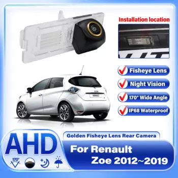 AHD Автомобильная камера высокого качества заднего вида для NTSC CCD + RCA для Renault Zoe 2012 2013 2014 2015 2016 2017 2018 2019