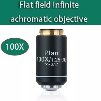 Ахроматический объектив VBNM 195-141 4X 10X 40X 100X для биологического микроскопа