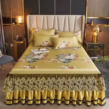 Ai·Winsure вискозное покрывало с цветочным принтом, двуспальное