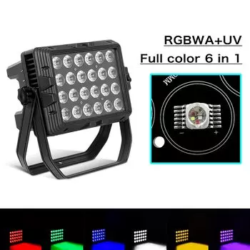 Aicpose RGBW/RGBWA UV 6 в 1 светодиодный пар свет