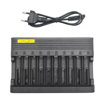 Aideepen 10 Slots 18650 Зарядное устройство