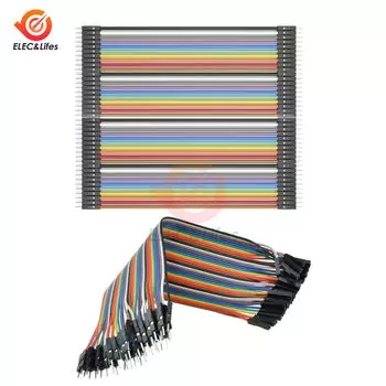 40-контактный разъем 2,54 мм Dupont кабель «штырь-штырь»/«штырь-гнездо»/«гнездо-гнездо» 40-контактный Dupont Line 10 см 20 см 40 см
