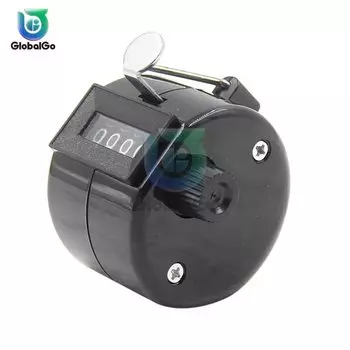 4-значные счетчики чисел, механический ручной счетчик для пальцев, таймер-кликер для занятий спортом на открытом воздухе, гольф, футбольный счетчик, брелок для ключей