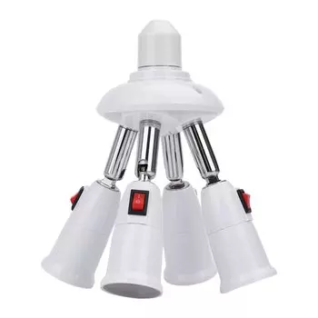 Aideepen Адаптер для лампочки E27 с выключателем