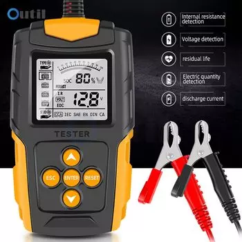 Aideepen Анализатор емкости автомобильного аккумулятора 12/24В