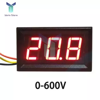 Aideepen Цифровой вольтметр 0-600В