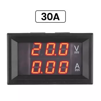Aideepen Цифровой вольтметр-амперметр DC4.5-30V 30A 50A