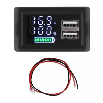 Aideepen Цифровой вольтметр DC 9-24V