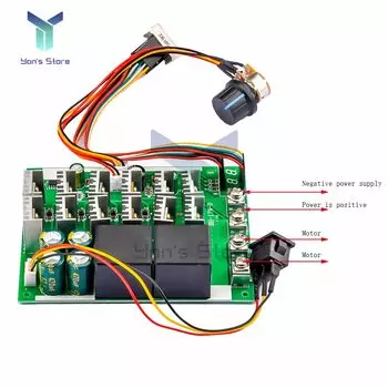 Aideepen DC Brushed Motor Speed Controller 60A 10-55V