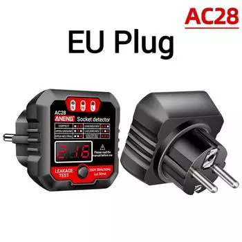 Aideepen Digital Display Socket Tester AC28