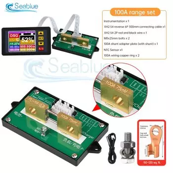 Aideepen Кулометр емкости аккумулятора 7-200В