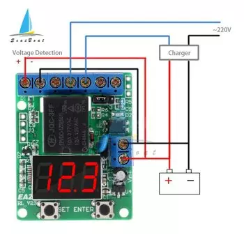Aideepen LED Digital Voltage Control Relay Module