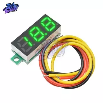 Aideepen Мини вольтметр LED 0-100В