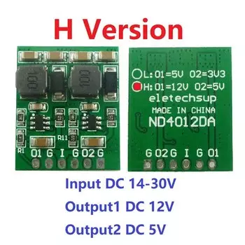 Aideepen понижающий преобразователь постоянного тока 10 Вт 2 каналов 3.3В 5В 12В