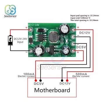 Aideepen Switching Power Supply Module 110-220V 5V/12V