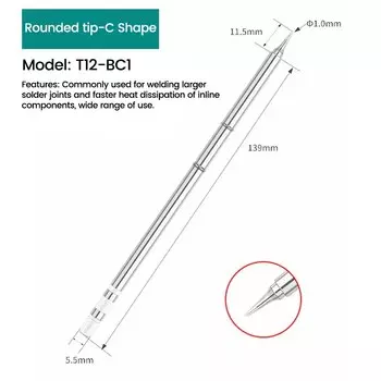 Aideepen T12 Сменные наконечники паяльника