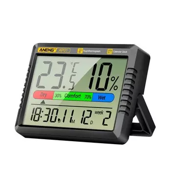 Aideepen Термогигрометр с часами