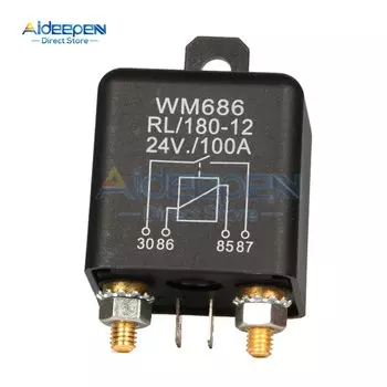 Aideepen Универсальное реле запуска батареи 12В 24В