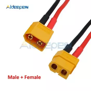 Aideepen XT60 разъем силиконовый 14AWG 10см