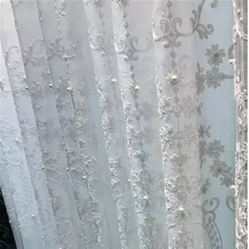 AiFish белые шторы из полиэстера и хлопка