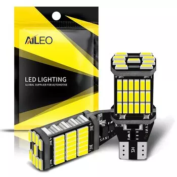AILEO 2 шт. T15 W16W 921 912 T16 902 светодиодные лампы высокой мощности 45 шт. 4014SMD Супер яркий 1200LM Замена для автомобиля фонарь заднего хода белый