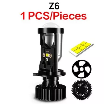 Aileo H4 светодиодная мотоциклетная фара 6000K Белая Мини линза проектора 12 В комплект конверсии аксессуары для мотоциклетной лампы LHD дальний/ближний свет