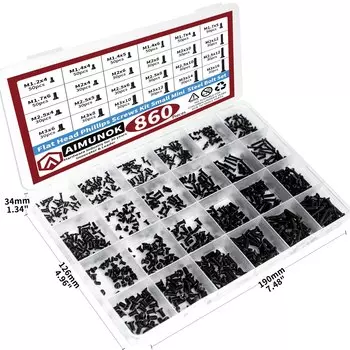 Набор винтов AIMUNOK М1.2-М3 860 шт.