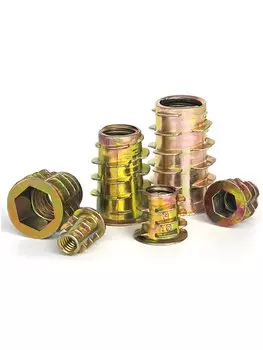 AIMUNOK резьбовые вставки гайки из цинкового сплава M4 M5 M6 M8 M10