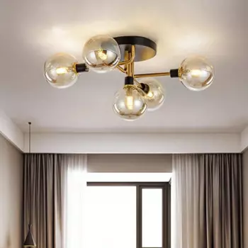 Aipaite Современная Волшебная зеркальная фотолампа для потолочного светильника для столовой, гостиной, спальни