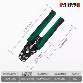 AIRAJ Плоскогубцы для зачистки проводов 7 дюймов
