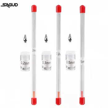 Насадки для аэрографа SAGUD SD-3641 0,2/0,3/0,5 мм
