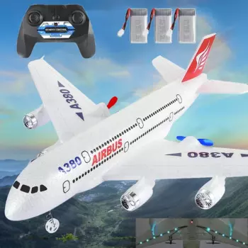 Airbus A380 RC Самолет Дрон Игрушечный самолет с дистанционным управлением 2,4G Самолет с фиксированным крылом Модель уличного самолета для детей Мальчик Aldult Подарок