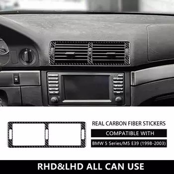 AIRSPEED для BMW 5 серии M5 E39 1998-2003, аксессуары, наклейка из углеродного волокна, автомобильная панель вентиляции CD, ручка, внутренняя отделка, крышка