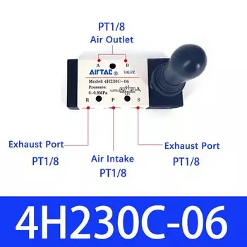 AIRTAC ручной пневматический клапан 4H210 4HA230 4H310 4HA330