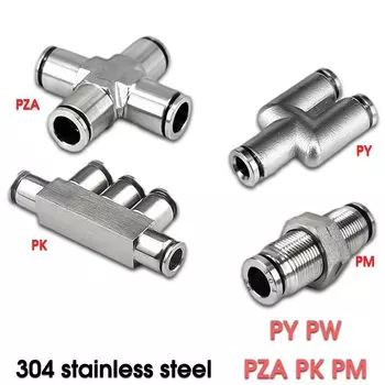 AIRXY Быстросъемная пневматическая муфта из нержавеющей стали 4 6 8 10 12