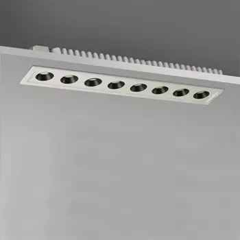 Aisilan светодиодный потолочный светильник с решеткой, антибликовый точечный светильник, встроенные линейные светильники, прямоугольный потолочный светильник, полоса для офисного магазина, гостиной