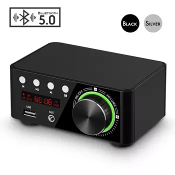 AIYIMA MA12070 Мини-усилитель звука 5,0 Bluetooth Усилители Стерео HIFI Аудиоусилитель 50 Вт + 50 Вт USB TF MP3 Система домашнего кинотеатра