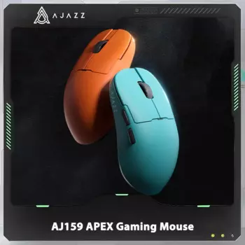 AJAZZ AJ159 APEX Беспроводная мышь с тремя режимами PAW3950 Зарядная база с датчиком 8000 Гц Легкая игровая мышь 400 мАч ПК Геймер Mac