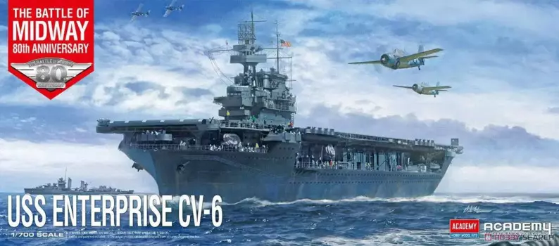 Академия хобби 14409 1/700 американское предприятие фотосессия пластиковая модель битвы Midway